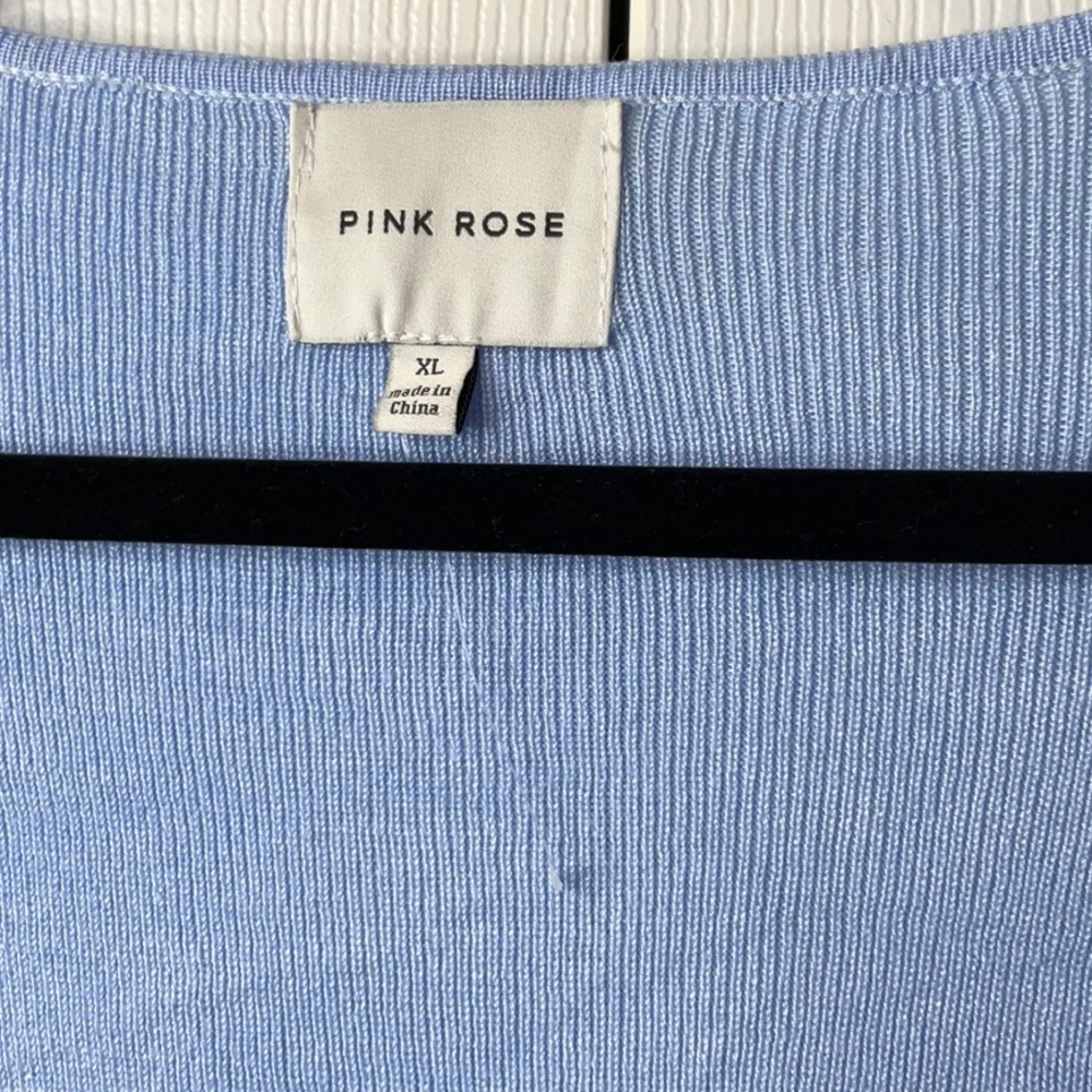 Pink Rose Junior's Sweater Top Long
Sleeve Scoop Neck Size XL - Picture 4 of 9
